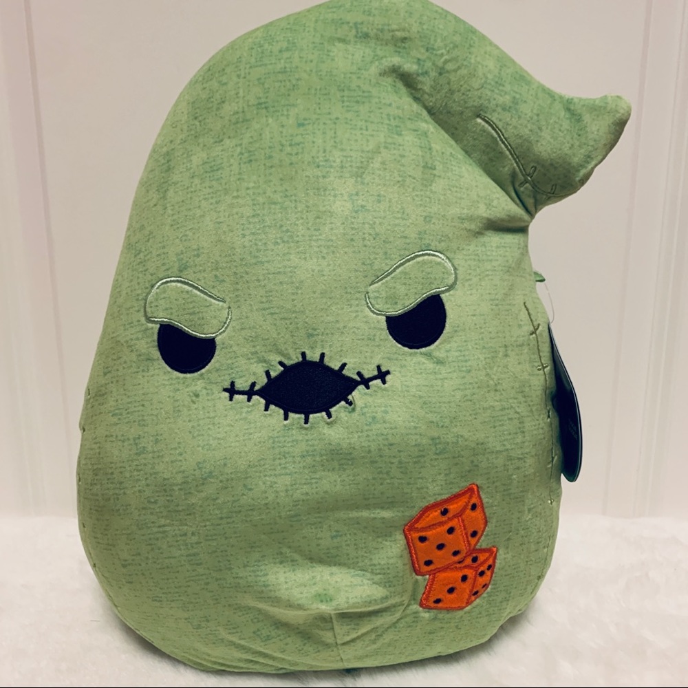 Squishmallow Oogie Boogie the Boogeyman, Green with Red Dice, Halloween, 12” New